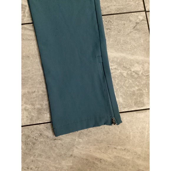New Balance Women Jogger Pants Teal Green Athletic Zip Ankle Drawstring Size L - Picture 3 of 7